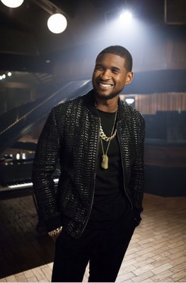 Usher promotional portrait from the October 2017 launch announcement. Credit: Megastar. Not a photograph of the live show.